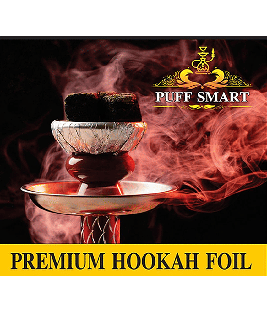 Puff Smart Hookah Foil Paper - Pack of 50 with free foil Aluminium Foil