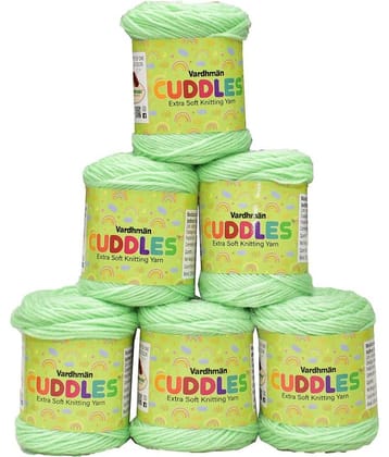 VARDHMAN 100% Acrylic Wool  Apple Green 3 gms Baby  knitting wool- Art-ADDJ