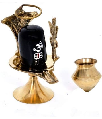 BHARDWAJ RETAILS - Brass Shivling (Pack of 1)