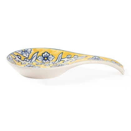 Hand Painted Ceramic Spoon Rests - 9x5.5