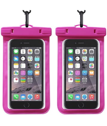 Sb Grand All 7 Inch Mobile Plastic Pink Pouch - Pink