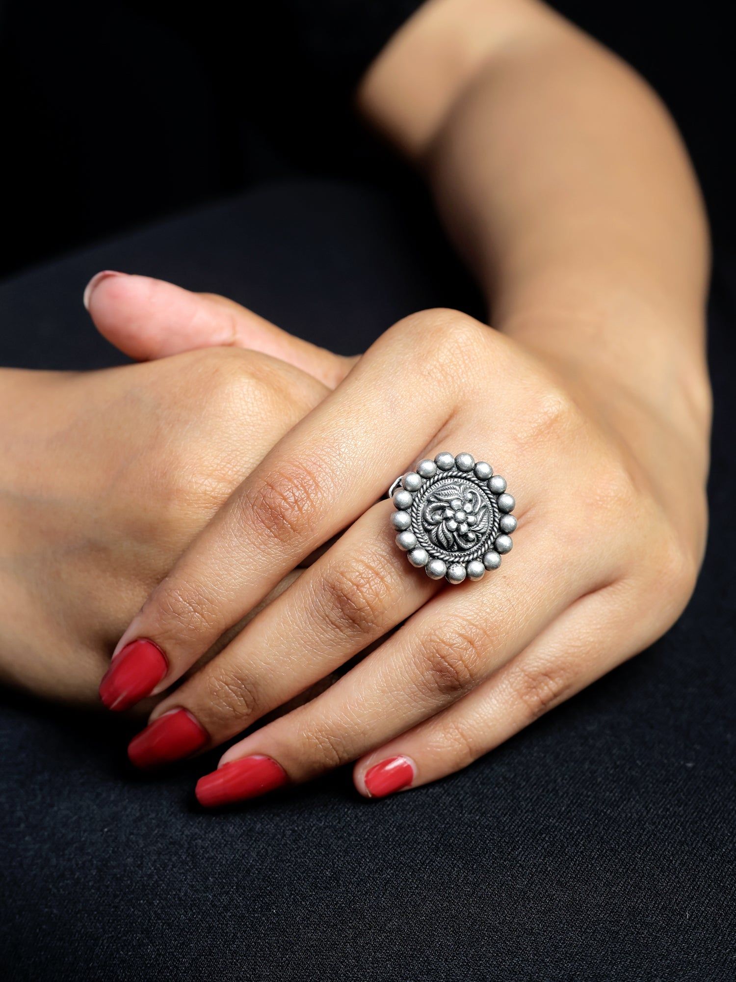 Bold 925 Silver Bastion Ring-925 Pure Silver