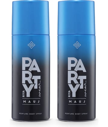 Riya Party Wear Mauj combo Perfume Body Spray Deodorant Spray for Men 300 ml ( Pack of 2 )