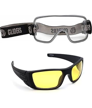 Redex Black Oversized Sunglasses ( Pack of 2 )