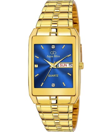 AQUA BLISS - Gold Stainless Steel Analog Men's Watch