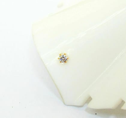 White Star Nose Pin - Premium Finish