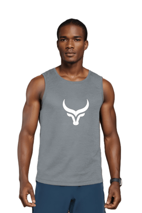 BlueFicus Men’s Sleeveless Gym Vest | Athletic Muscle Fit Cotton Blend Tank Top for Workout & Casual Wear