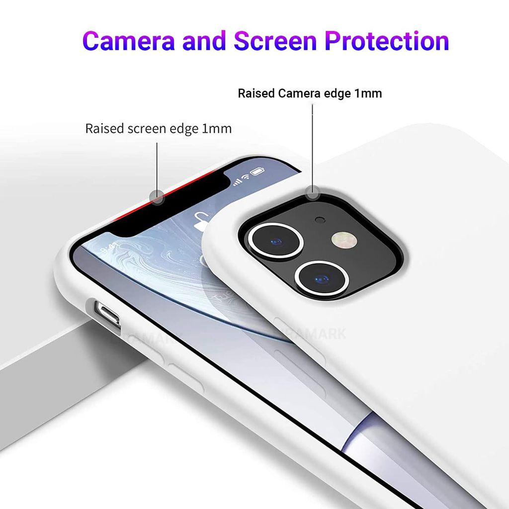 LIRAMARK Liquid Silicone Soft Back Cover Case for Apple iPhone 11