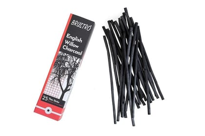 Brustro English Willow Charcoal Sets-THIN STICKS