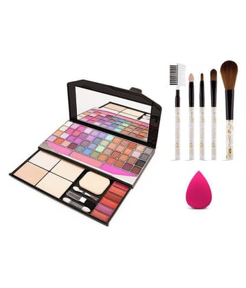 Adbeni 48 Color of Makeup kit With Puff & Brushes Makeup Kit Pack of 3 63