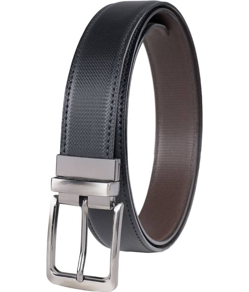 Keviv - Black Leather Men's Casual Belt ( Pack of 1 )