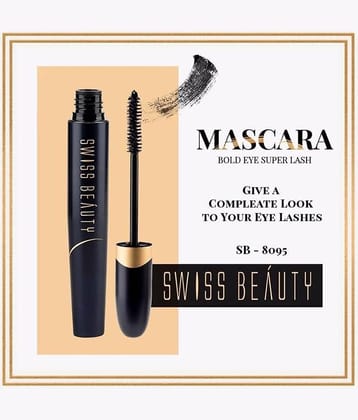 Swiss Beauty Boldeyes Super Lash Mascara (Black),Pack of 2, 7.5ml each