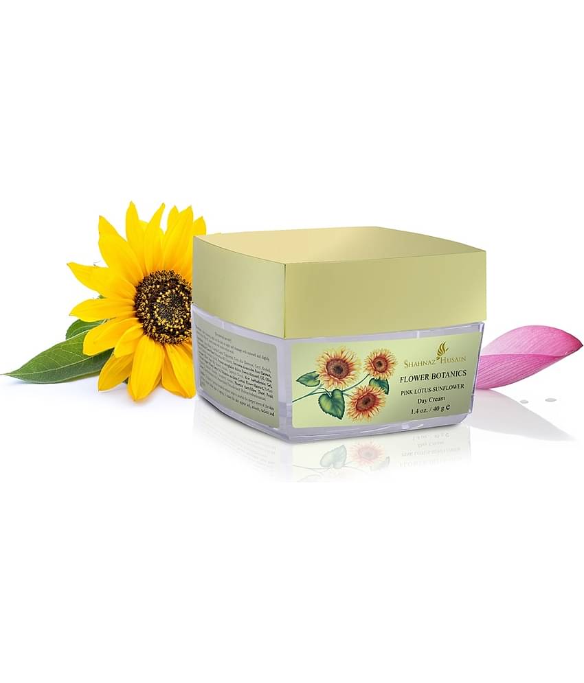 Shahnaz Husain Flower Botanics - Pink Lotus Sunflower Day Cream - 40 gm