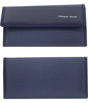 Kopila Fabric Blue Cheque Book Holder