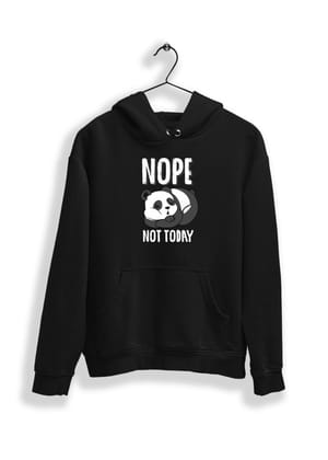 Nope Not Today Hoodie-Black / S