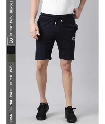 Force NXT Multi Cotton Blend Men's Shorts ( Pack of 3 )