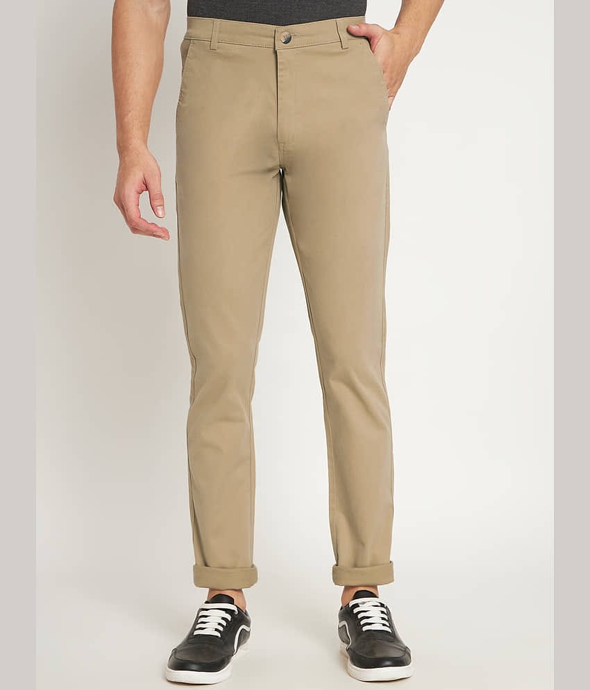 RAGZO Khaki Slim Chinos ( Pack of 1 )