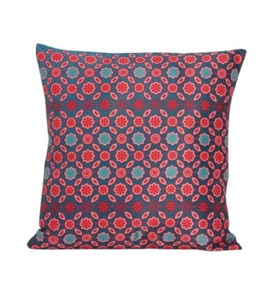Koko Decorative Polyester Cushion Cover Set (16x16 in) - Soft Textured Multicolor Design for Bed, Sofa & Chair Seat (Set of 5)