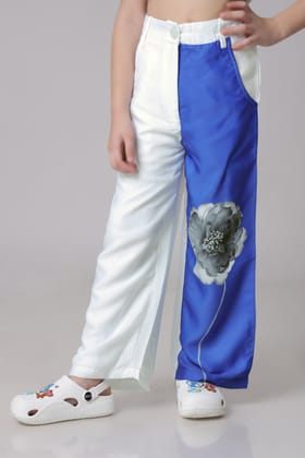 Placement Royal Floral Girls Flared Trouser-1 Year / Royal Blue / KBT042-FAB490035/DPLZ0040-2MTR-NIL-NIL-EL003-18 INCH-THY001/THB007-NIL-ZPL001-BT008-1-NIL-NIL