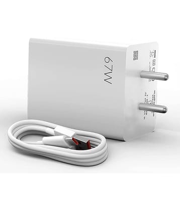 67W Fast Charger for MI Xiomi Redmi & other Type C Smartphones Rapid Charging with Qualcomm Quick Charge 3.0 SuperVOOC includes USB Type-C 6A Cable