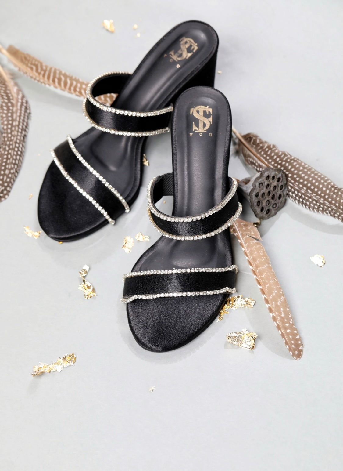 Dianna double Diamantine heels-35