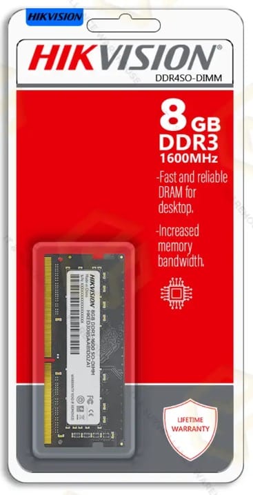 HIKVISION 8GB DDR3 1600MHZ LAPTOP RAM (3YEAR)