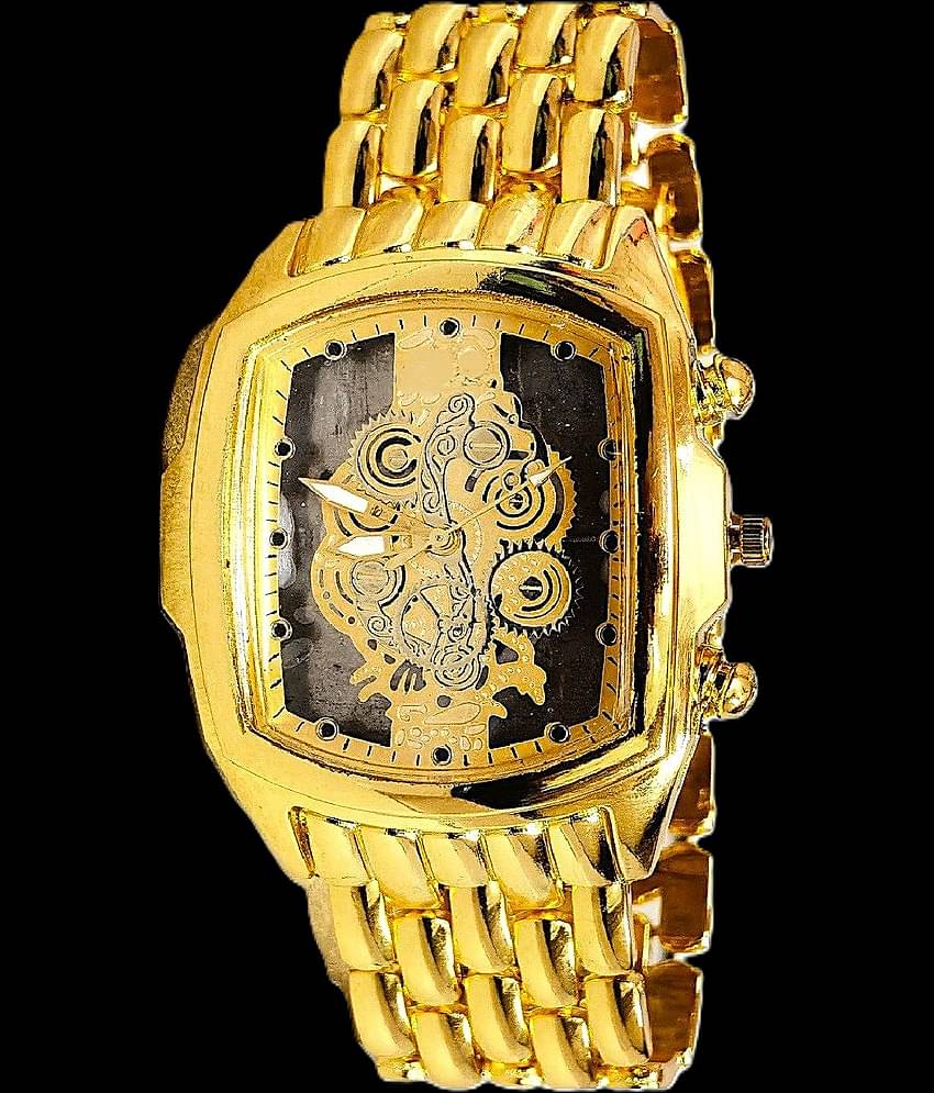 Renaissance Traders Gold Metal Analog Men's Watch