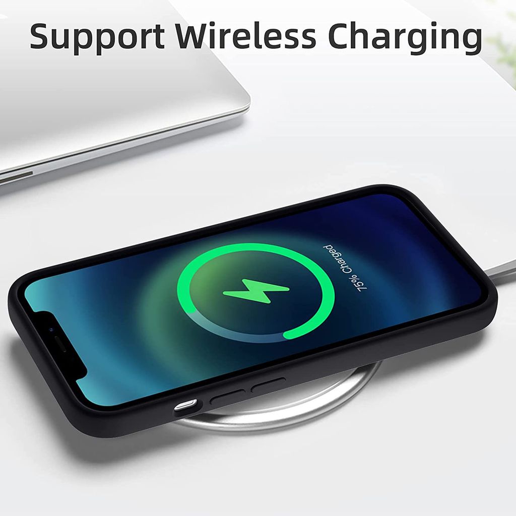 LIRAMARK Liquid Silicone Soft Back Cover Case for Apple iPhone X/XS