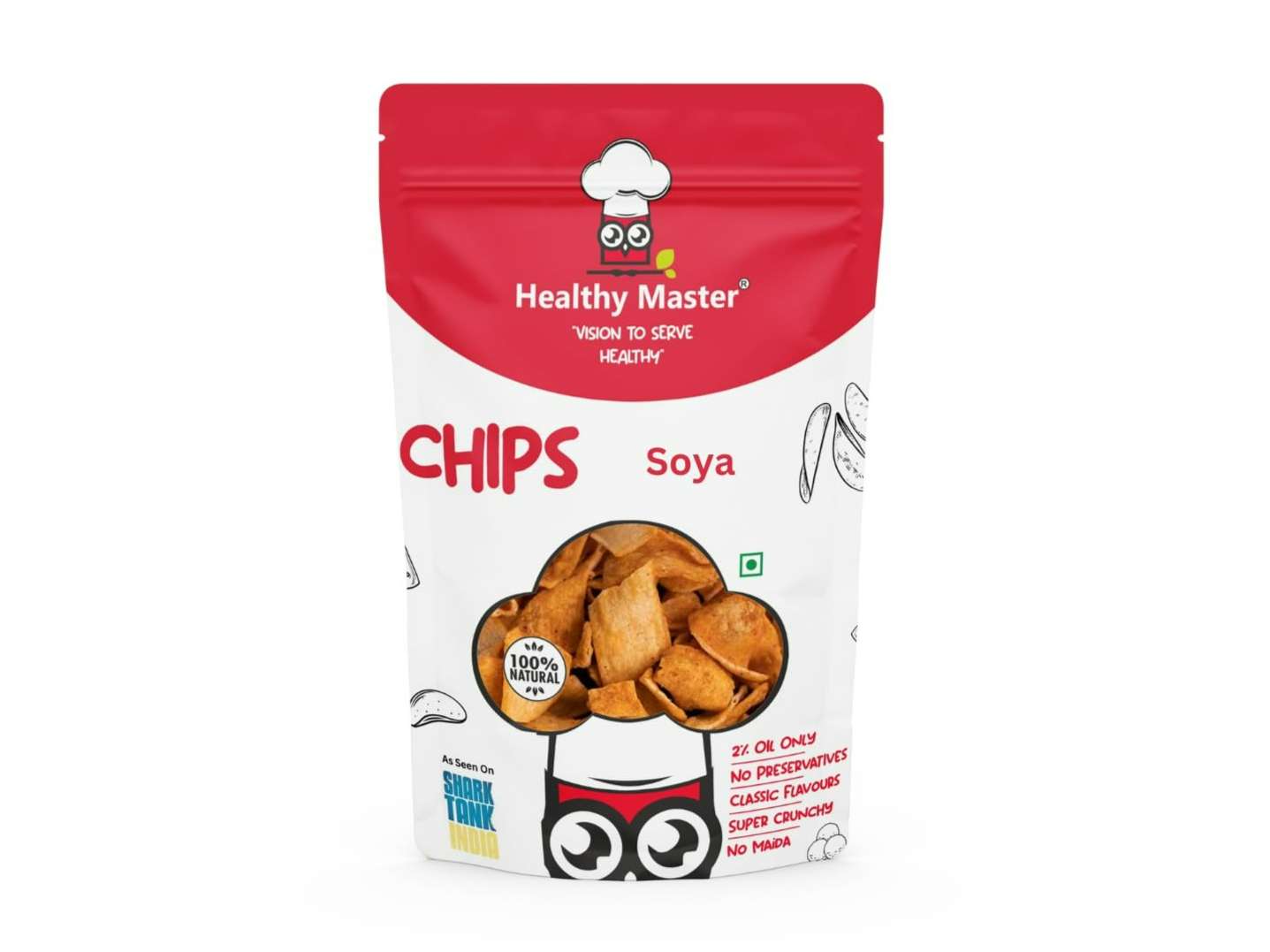 Healthy Master Soya Chips - Baked and Nutritious  - 100 Gram