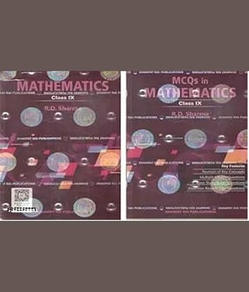 Rd Sharma Class 9 Maths 2025-26 CBSE Examinations | R D Sharma Class 9 Mathematics With MCQ Book (Set Of 2 Books)