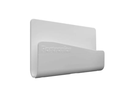 Portronics Modesk 101 Wall Mount Mobile Holder with Adhesive Strips, Charging Holder Compatible with iPhone, Smartphone and Mini Tablet