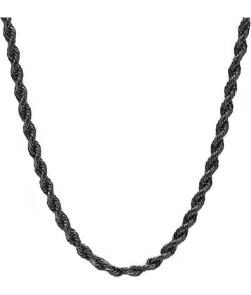 FASHION FRILL - Silver Plated Stainless Steel Chain ( Pack of 1 )