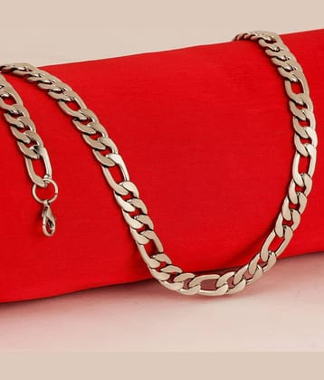 FASHION FRILL Silver Plated Stainless Steel Chain ( Pack of 1 )