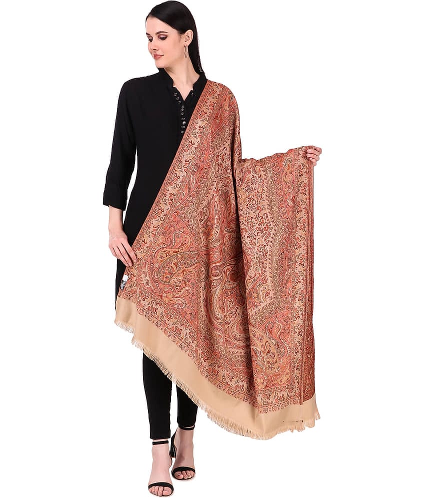 Bravezi Beige Paisley Shawl - Single