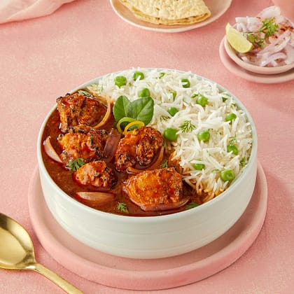 Chicken Tawa Rice Bowl.