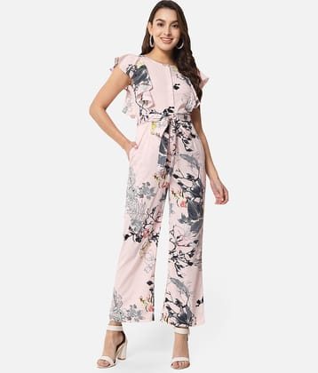 ALL WAYS YOU - Pink Georgette Regular Fit Women's Jumpsuit ( Pack of 1 )