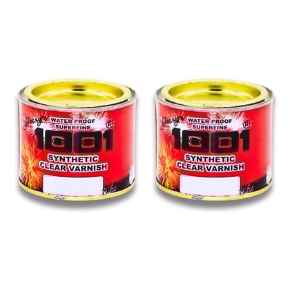 1001 Waterproof Superfine Synthetic Clear Varnish | High Gloss Finish | Transparent Wood Varnish (High Gloss Varnish - (200 ml x 2) 1001 Waterproof Superfine Synthetic Clear Varnish | High Gloss Finish | Transparent Wood Varnish (High Gloss Varnish - (200 ml x 2)