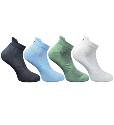 4_Pair Set Unisex Casual Cotton Printed Ankle Length Socks (Multicolor)-PID63458