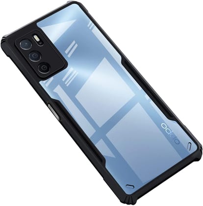 PLUGTECH Slim Shockproof Case | Matte Black Soft | Drop Protection | Precise Cutouts | Premium Mobile Cover for Oppo A16