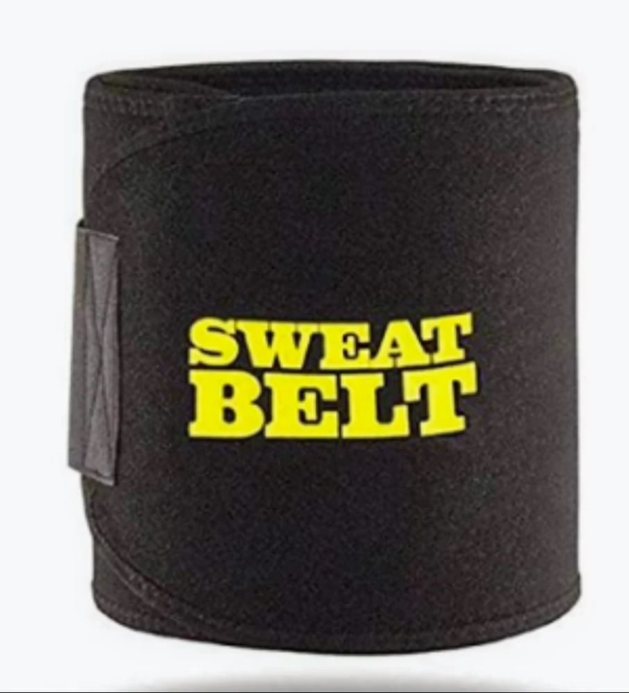 Sweat Slim Belt - Slim Belt for Men and Women, Tummy Trimmer, Body Shaper, Sauna Waist Trainer - Free Size