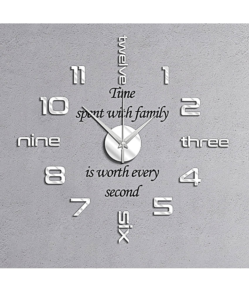 Shopper52 Circular Analog Wall Clock ( 60 x 60 cm )