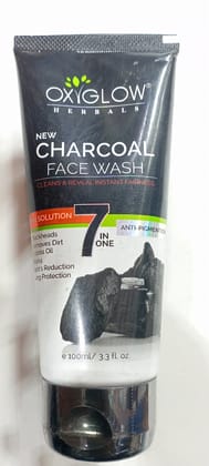 Oxyglow herbals charcoal face wash 7in one  100 ml