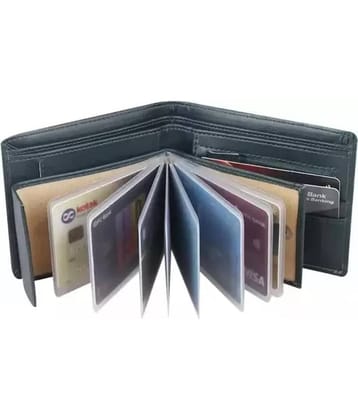 Classic World PU Solid Men's RFID Wallet With 9 Slots For Card ( Gray , Pack of 1 )