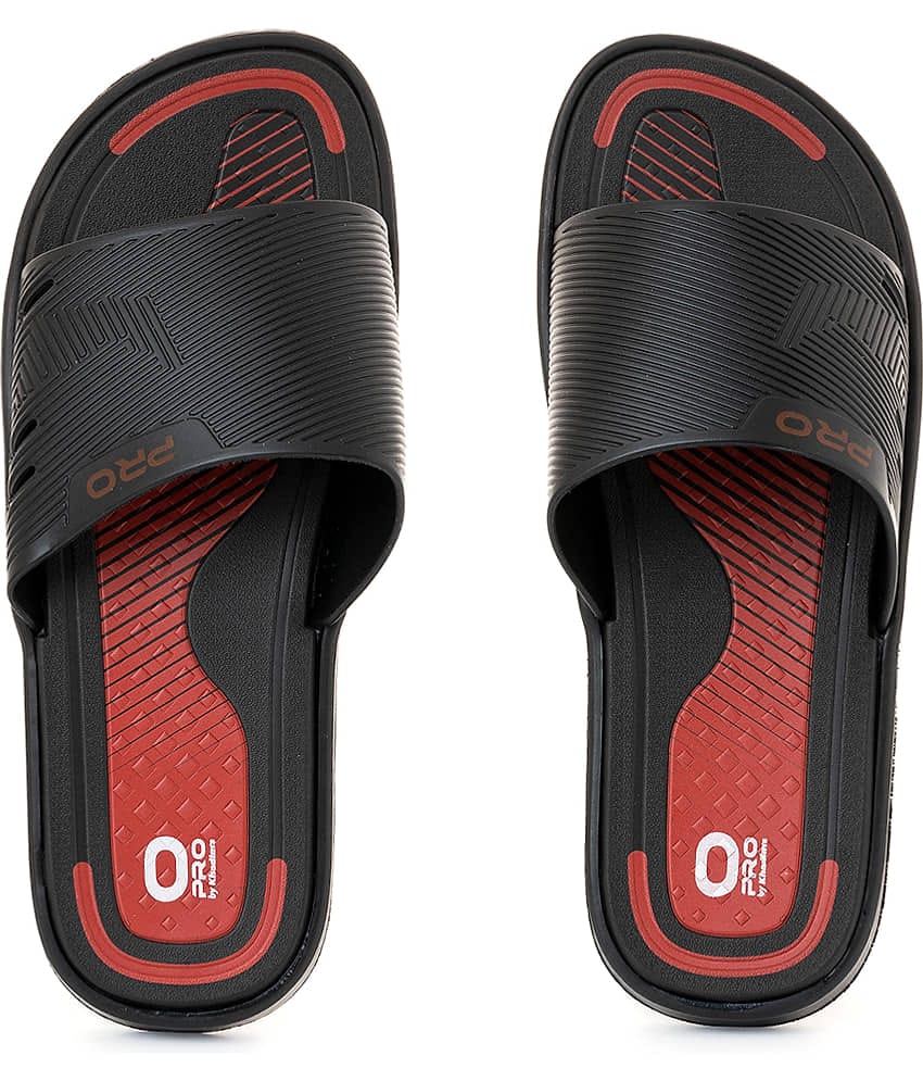 KHADIM Black Men's Slide Flip Flop