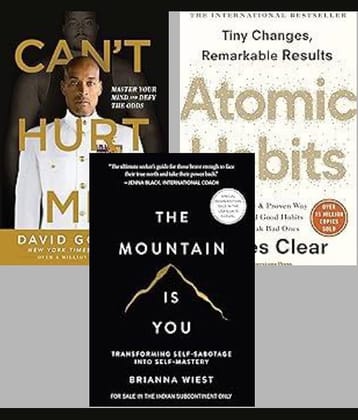 Can't Hurt Me + Atomic Habits + The Mountain Is You