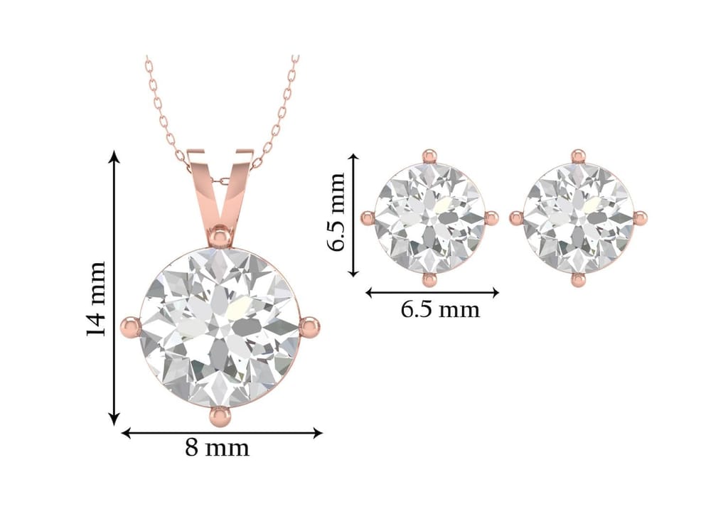 Timeless Round Solitaire Set