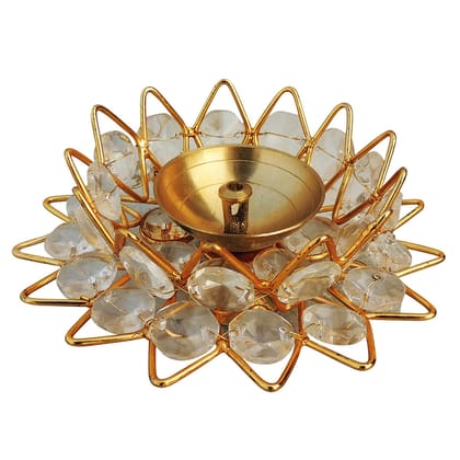 Brass Fancy Bowl Crystal Deepak No. 1 (ZMAS423 A)