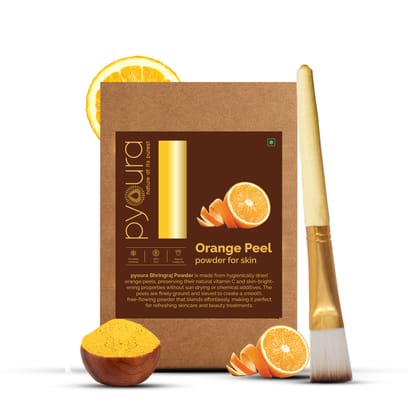 Orange Peel Face Powder <h4>100% Pure | Hygienically dried  | Face pack for clear healthy skin <h4><h6>Made from hygienically dried fresh Orange Peels that preserves their skin caring activies wi