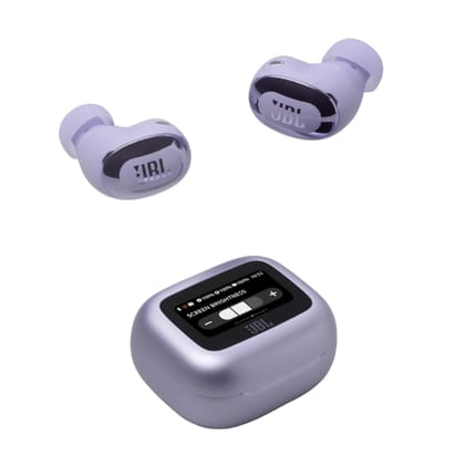 JBL Live Buds 3 TWS, Hi-Res Audio True ANC Earbuds, Smart Case with Touch Display- Purple