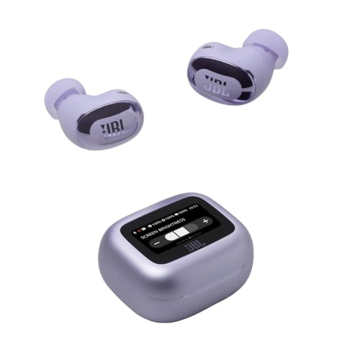 JBL Live Buds 3 TWS, Hi-Res Audio True ANC Earbuds, Smart Case with Touch Display- Purple